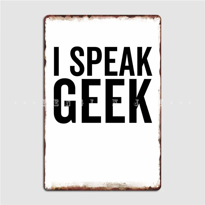 Металлический плакат I Talk Geek, персонализированный настенный постер в виде пещеры, паба, клуба, вечеринки
Металлический плакат I Talk Geek, персонализированный настенный постер в виде пещеры, паба, клуба, вечеринки