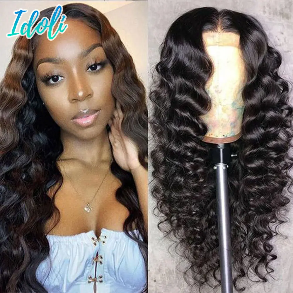 Idoli Hair Deep Wave Lace Front Wigs 180% Density Peruvian Remy Human Hair Wigs With Baby Hair Pre Plucked Lace Closure Wigs
Idoli Hair Deep Wave Lace Front Wigs 180% Density Peruvian Remy Human Hair Wigs With Baby Hair Pre Plucked Lace Closure Wigs