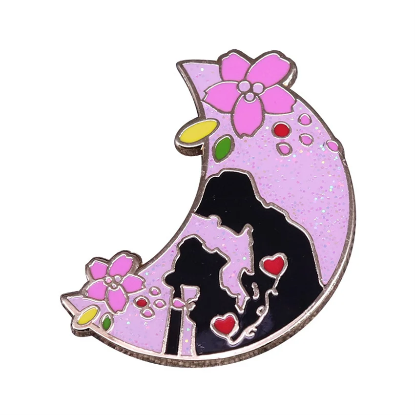 Brooch Sweet lover Couple badge Sailor moon badge flash enamel pin Cartoon creative Valentine's Day gift brooch wholesale
Brooch Sweet lover Couple badge Sailor moon badge flash enamel pin Cartoon creative Valentine's Day gift brooch wholesale