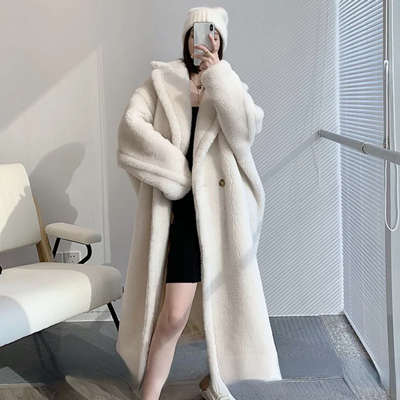Womens Winter Faux Fur Coat Long Loose Warm Ladies Teddy Jacket Female Plush Plus Size Outwear
Womens Winter Faux Fur Coat Long Loose Warm Ladies Teddy Jacket Female Plush Plus Size Outwear