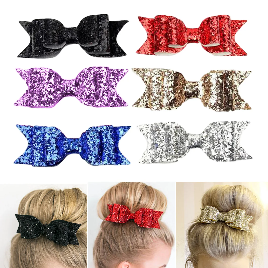 1pc children's girls big bow hairpin fashion women's hairpin women's women's shiny sequins accessories hairpin hair accessories
1pc children's girls big bow hairpin fashion women's hairpin women's women's shiny sequins accessories hairpin hair accessories