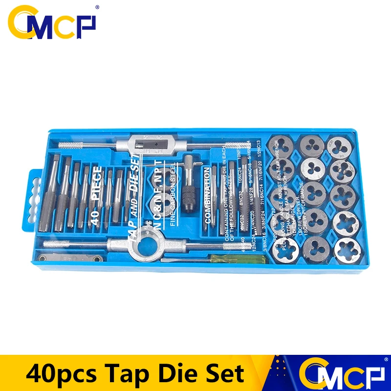 Hand Tools 40pcs Hand Tap And Die Set For Metal Working Handle Adjustable Tap Wrench Screwdriver Screw Pitch Gauge Thread Tap
Hand Tools 40pcs Hand Tap And Die Set For Metal Working Handle Adjustable Tap Wrench Screwdriver Screw Pitch Gauge Thread Tap