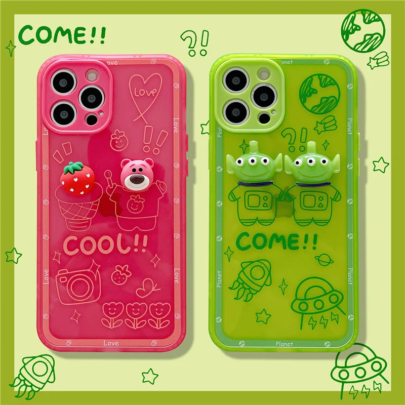 Cute Disney Cartoon Phone Cases For iPhone 11 12 pro max 7 8 Plus xr xs max 3D Aliens And Lotso Transparent Protect Cover
Cute Disney Cartoon Phone Cases For iPhone 11 12 pro max 7 8 Plus xr xs max 3D Aliens And Lotso Transparent Protect Cover