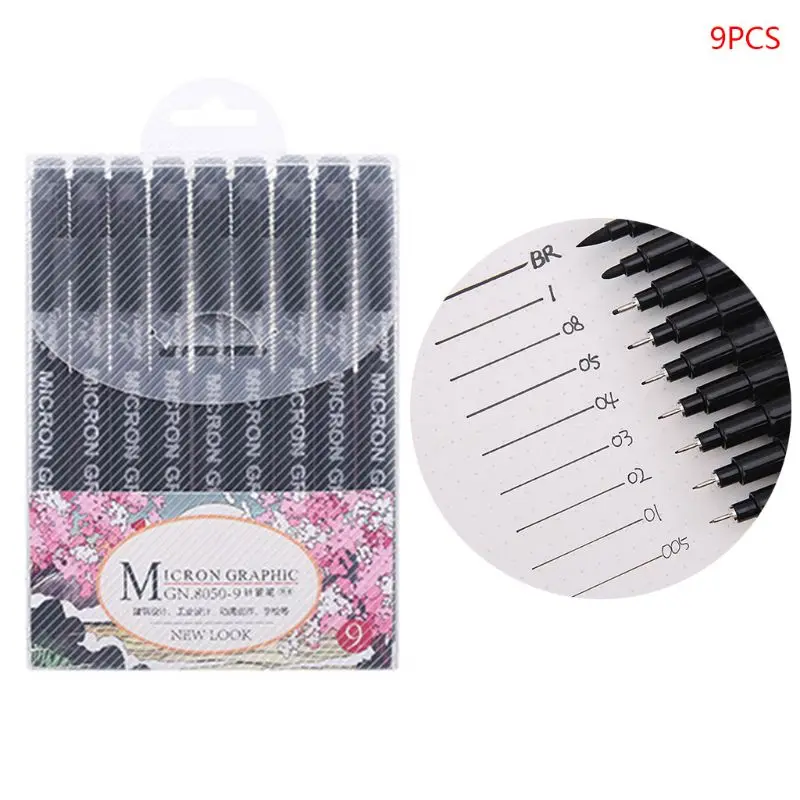 W3JD Black Micron Pen Hook Liner Neelde Sketch Markers Drawing Waterproof Painting 005 01 02 03 04 05 08 1.0 2.0 3.0 Brush Art
W3JD Black Micron Pen Hook Liner Neelde Sketch Markers Drawing Waterproof Painting 005 01 02 03 04 05 08 1.0 2.0 3.0 Brush Art