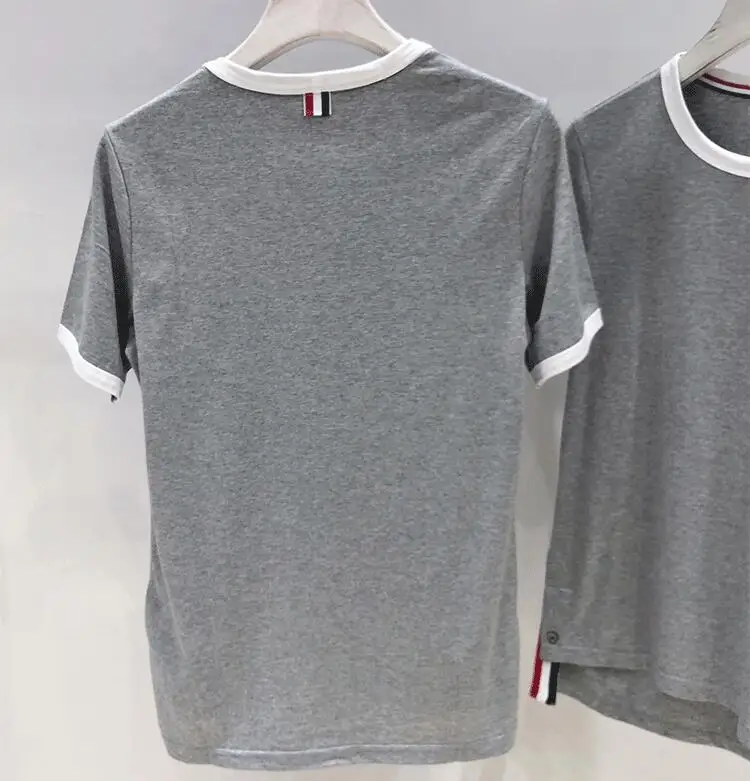 2021 Fashion TB THOM Brand T-shirt O-Neck Collar Patchwork Short-sleeved T-shirt Men Women Cotton Couple Summer Casual Clothing
2021 Fashion TB THOM Brand T-shirt O-Neck Collar Patchwork Short-sleeved T-shirt Men Women Cotton Couple Summer Casual Clothing