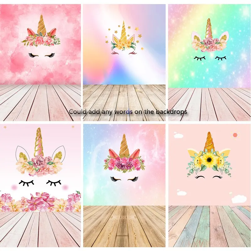 Art Fabric Unicorn Birthday Photography Backdrops Newborn Baby Photo Background Studio Photocalls Props 210605-01
Art Fabric Unicorn Birthday Photography Backdrops Newborn Baby Photo Background Studio Photocalls Props 210605-01