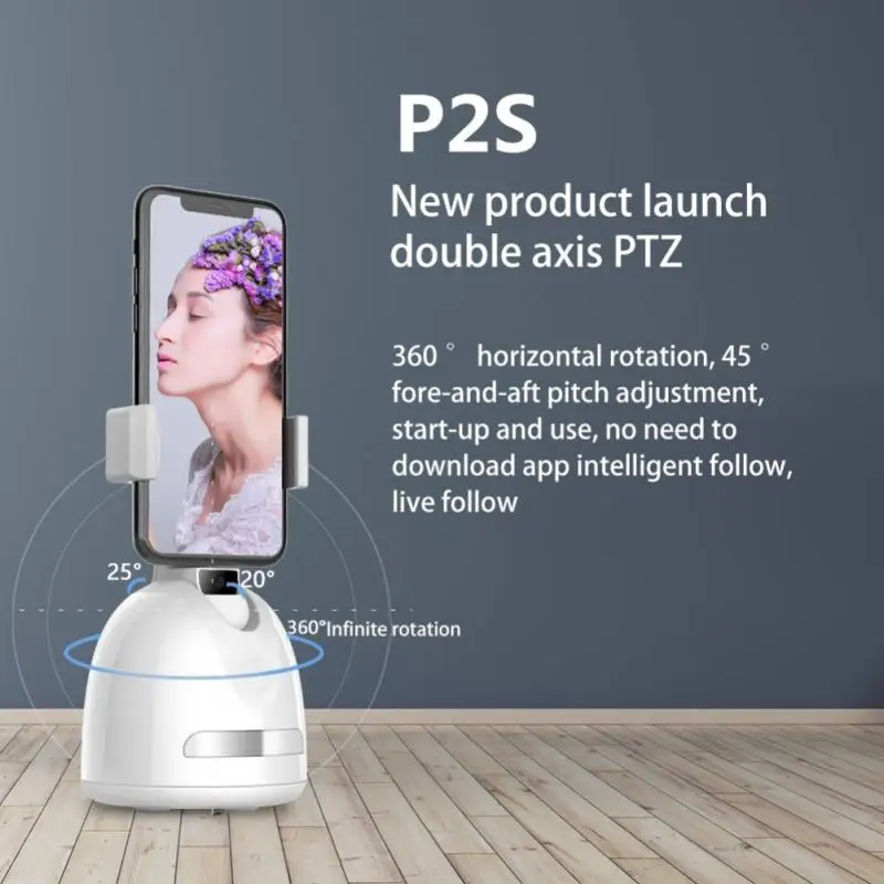 360 Rotation Tripod Live Smart T2 AI Follow-Up Cradle Head Tracking Holder Camera for Photo Vlog Live Video Record Gimbal
360 Rotation Tripod Live Smart T2 AI Follow-Up Cradle Head Tracking Holder Camera for Photo Vlog Live Video Record Gimbal