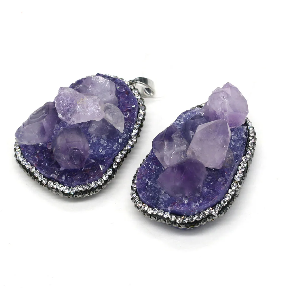 Natural Stone Pendants Water Drop Druzy Amethysts Pendants Crystal Charms for DIY Necklace Pendants Jewelry Making
Natural Stone Pendants Water Drop Druzy Amethysts Pendants Crystal Charms for DIY Necklace Pendants Jewelry Making