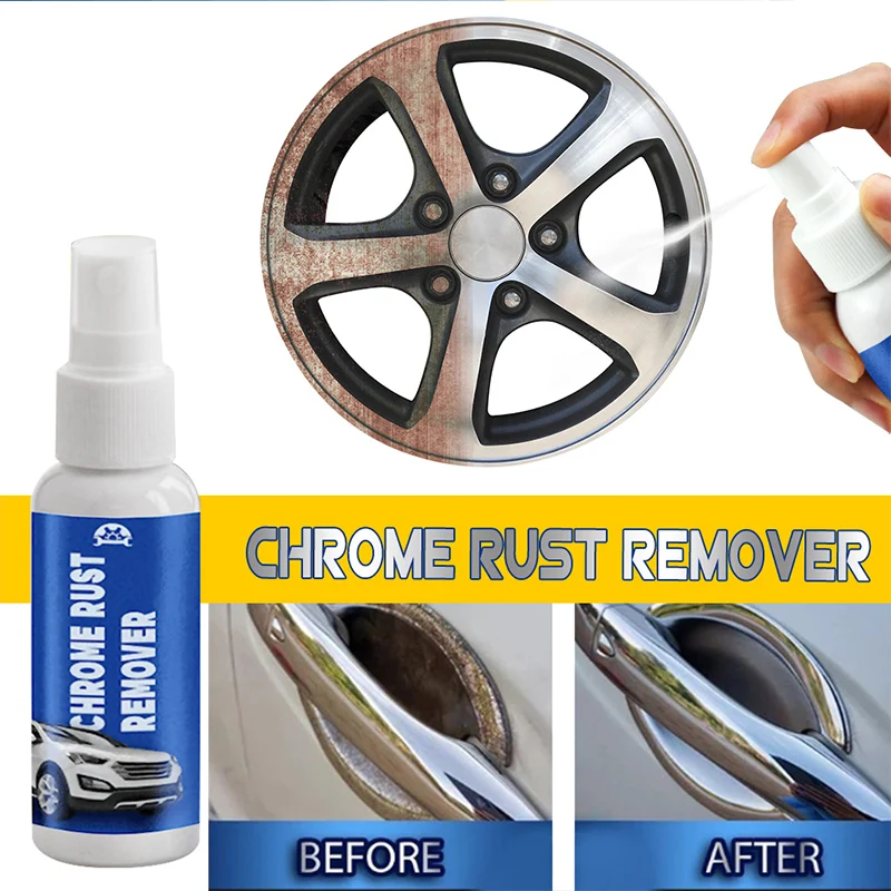 30/50 ML Automotive Wheel Rust Remover Chrome Plate Retreading Agent Derusting Spray Rust Inhibitor Metal Surface Cleaner TSLM1
30/50 ML Automotive Wheel Rust Remover Chrome Plate Retreading Agent Derusting Spray Rust Inhibitor Metal Surface Cleaner TSLM1