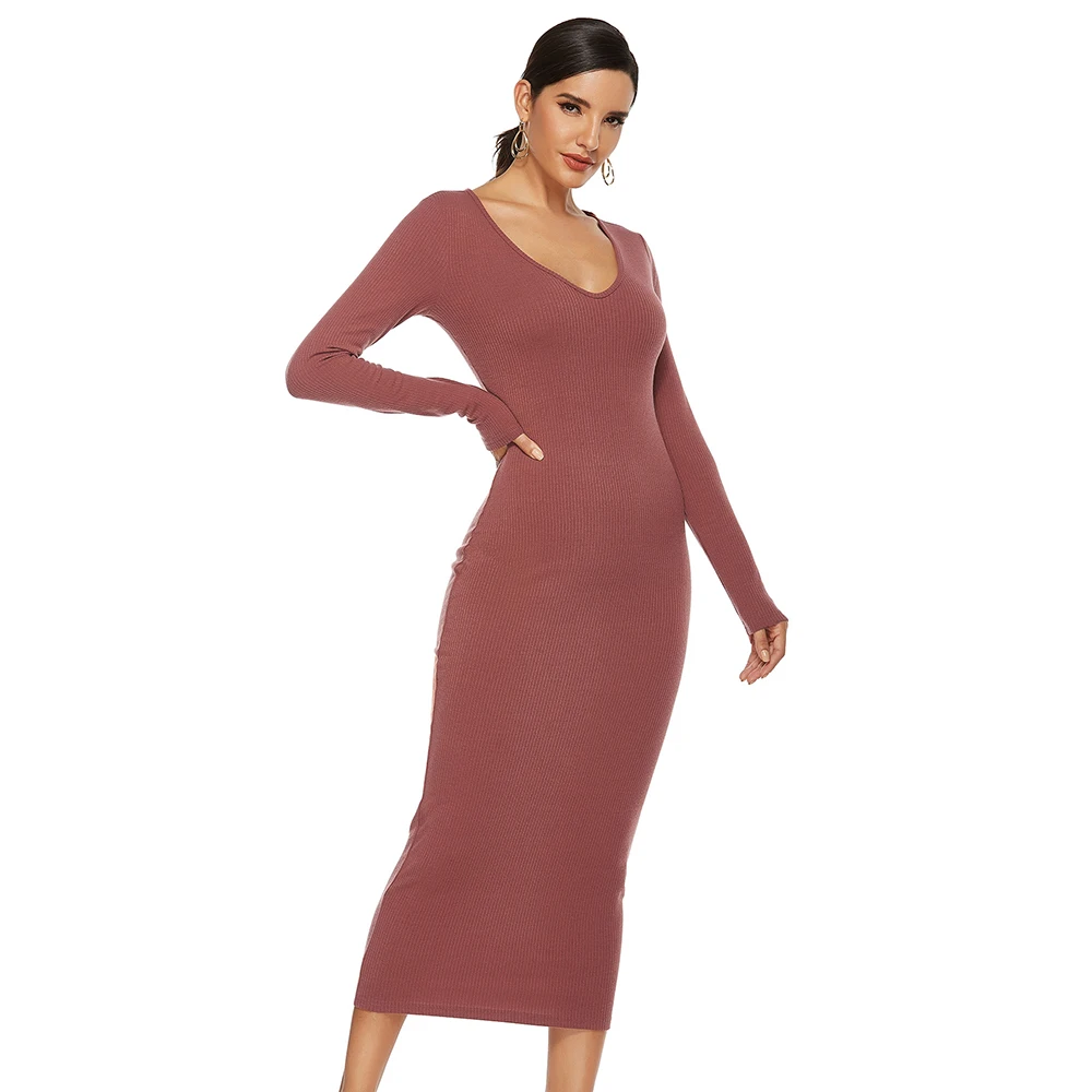 Сексуальное платье с v-образным воротом, повседневное тонкое платье карандаш для женщин осень-зима с длинным рукавом элегантное платье Цвет...
Сексуальное платье с v-образным воротом, повседневное тонкое платье карандаш для женщин осень-зима с длинным рукавом элегантное платье Цвет...