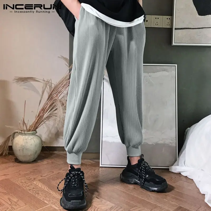 Fashion Men Casual Pants Joggers Drawstring Cozy Loose Folds Trousers Men Solid Color Streetwear 2021 Pantalon INCERUN S-5XL
Fashion Men Casual Pants Joggers Drawstring Cozy Loose Folds Trousers Men Solid Color Streetwear 2021 Pantalon INCERUN S-5XL