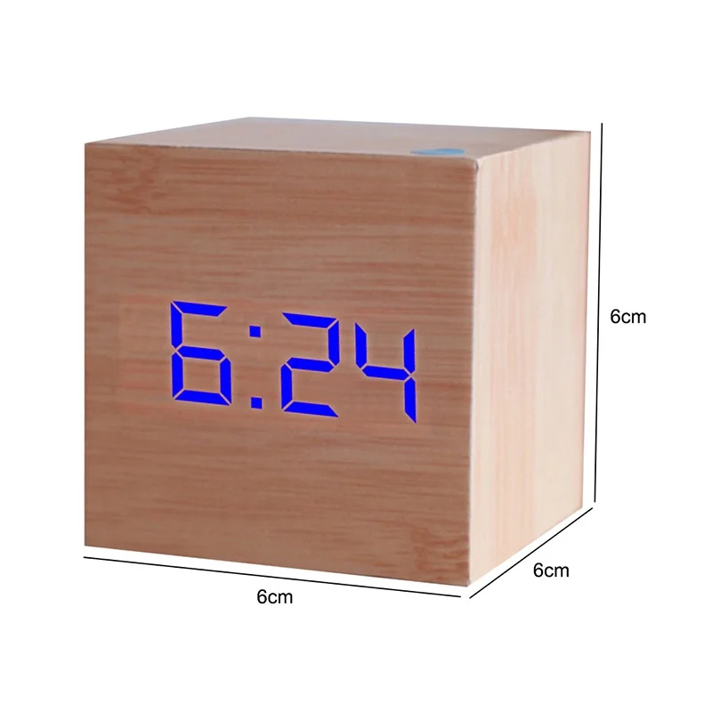 Modern Creative Wooden LED Alarm Clock Wood Retro Glow Clock Desktop Table Decor Voice Control Snooze Function Desk Tools
Modern Creative Wooden LED Alarm Clock Wood Retro Glow Clock Desktop Table Decor Voice Control Snooze Function Desk Tools