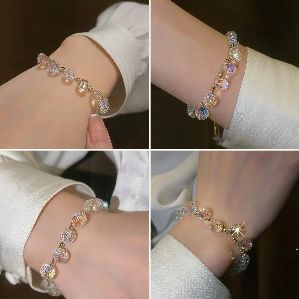 Korean Style Fashion Women Crystal Bracelet Adjustable Clear Beaded Bracelets Jewelry Gift For Women Girls Wholesale N7c2
Korean Style Fashion Women Crystal Bracelet Adjustable Clear Beaded Bracelets Jewelry Gift For Women Girls Wholesale N7c2