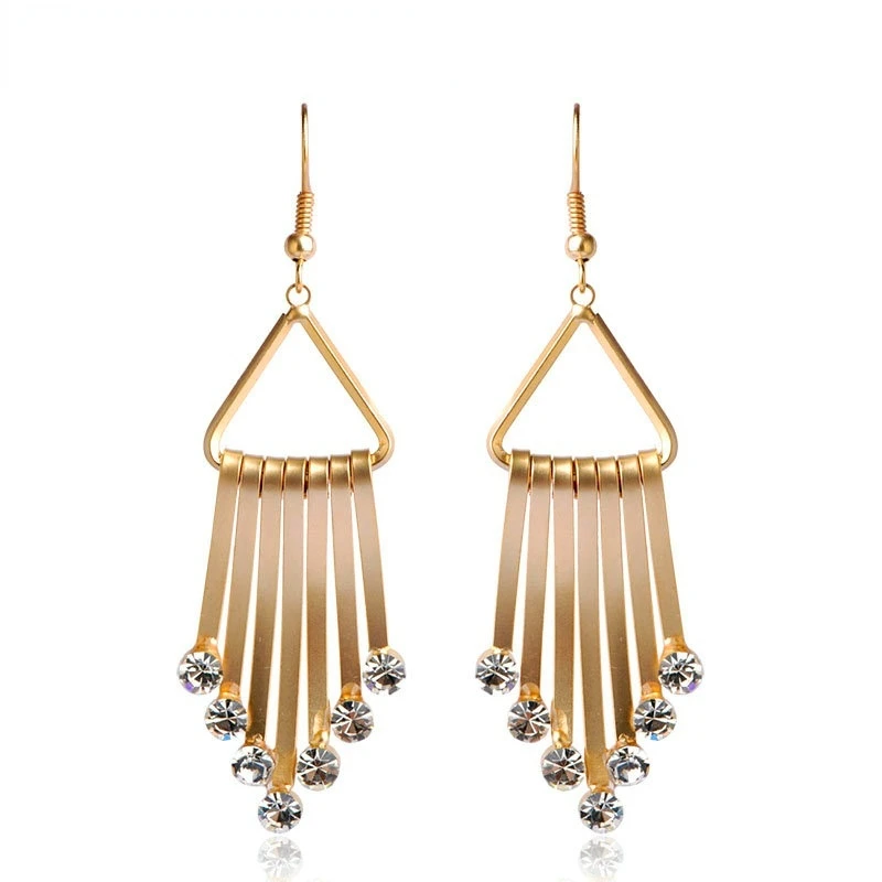 Luxury Ethnic Hook Dangle Earrings Gold Color Pendant Tassels Crystals Wedding Party Accessories Women Love Drop Earring
Luxury Ethnic Hook Dangle Earrings Gold Color Pendant Tassels Crystals Wedding Party Accessories Women Love Drop Earring