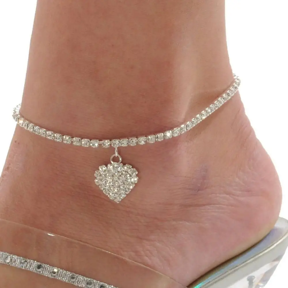 Fashion women Rhinestone love shinning Anklet for girlfriend shinning Crystal Anklet leg jewelry bracelet barefoot high heels je
Fashion women Rhinestone love shinning Anklet for girlfriend shinning Crystal Anklet leg jewelry bracelet barefoot high heels je