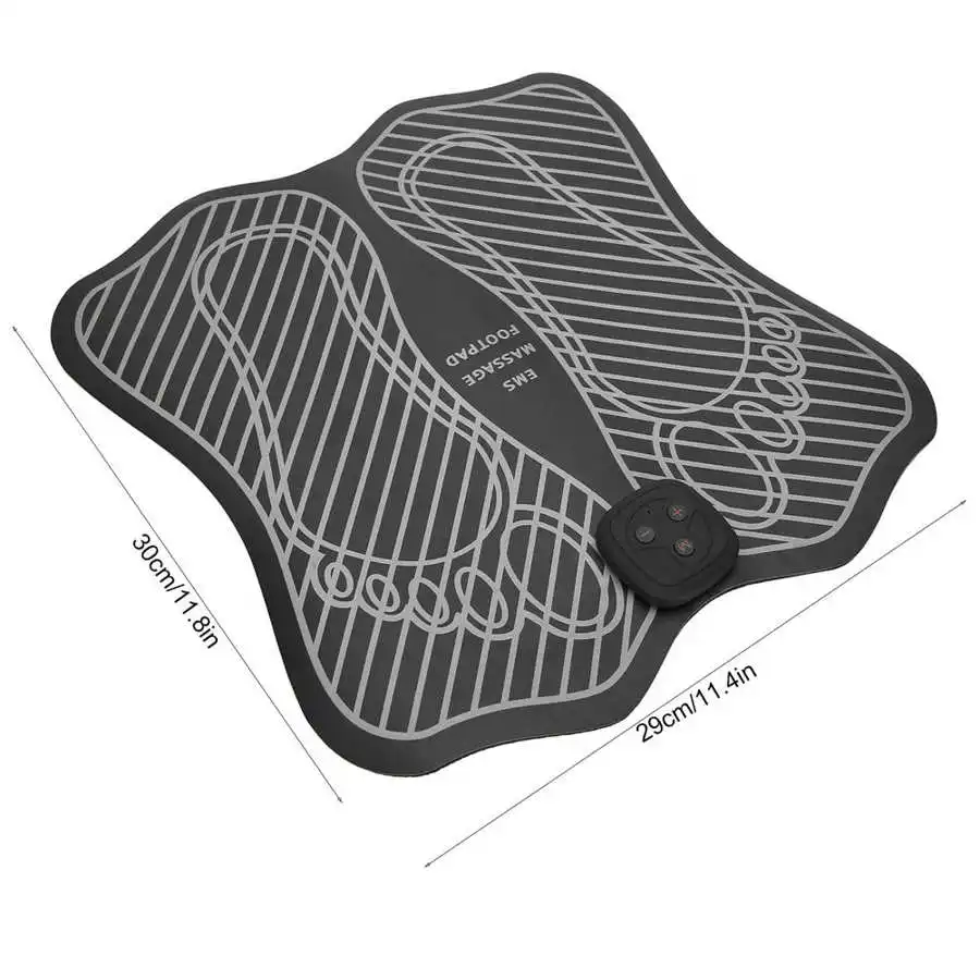 Professional EMS Foot Massager Remote-Controlled Electric Massage Pad Muscle Stimulator Rechargeable Shaping Leg Cushion 
Professional EMS Foot Massager Remote-Controlled Electric Massage Pad Muscle Stimulator Rechargeable Shaping Leg Cushion