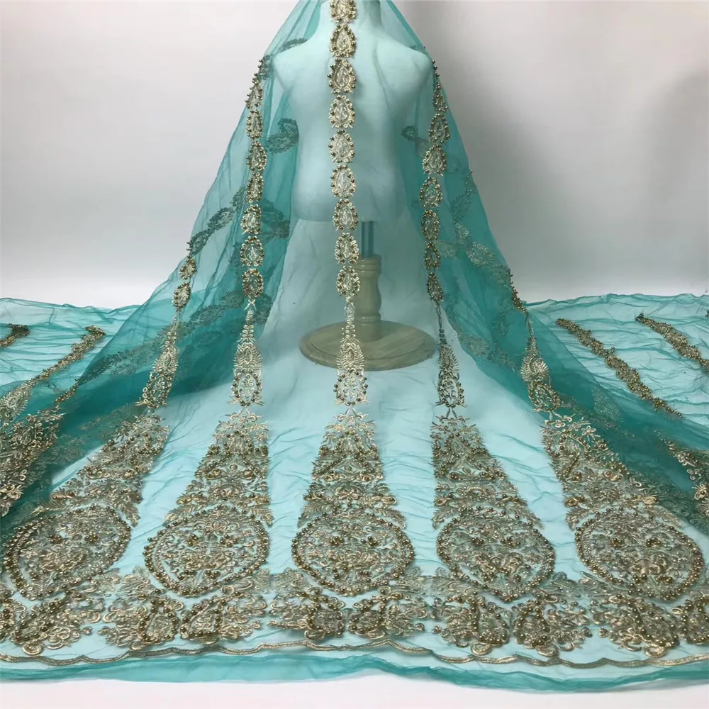 African Beaded Lace Fabric Embroidery French Mesh Lace Fabric With Sequins Nigerian Tulle Lace For Party Sewing
African Beaded Lace Fabric Embroidery French Mesh Lace Fabric With Sequins Nigerian Tulle Lace For Party Sewing