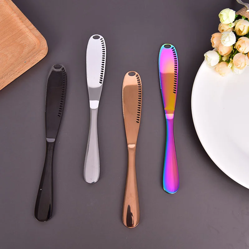 Multifunction Stainless Steel Butter Knife With Hole Cheese Dessert Jam Knife Cutlery Tool Kitchen Toast Bread Knife Tableware
Multifunction Stainless Steel Butter Knife With Hole Cheese Dessert Jam Knife Cutlery Tool Kitchen Toast Bread Knife Tableware