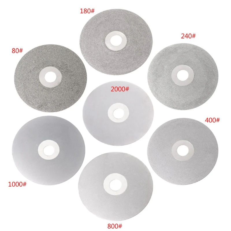 4" 100mm 80-2000# Diamond Coated Flat Lap Wheel Lapidary Polishing Grinding Disc 
4" 100mm 80-2000# Diamond Coated Flat Lap Wheel Lapidary Polishing Grinding Disc