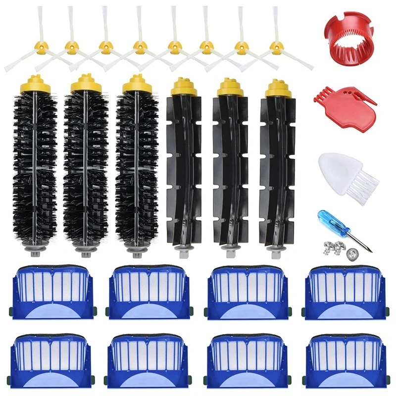 Suitable For Irobot Roomba Sweeper Accessories 600 Series Filter Side Brush Rubber Brush Accessory Supplement Kit
Suitable For Irobot Roomba Sweeper Accessories 600 Series Filter Side Brush Rubber Brush Accessory Supplement Kit