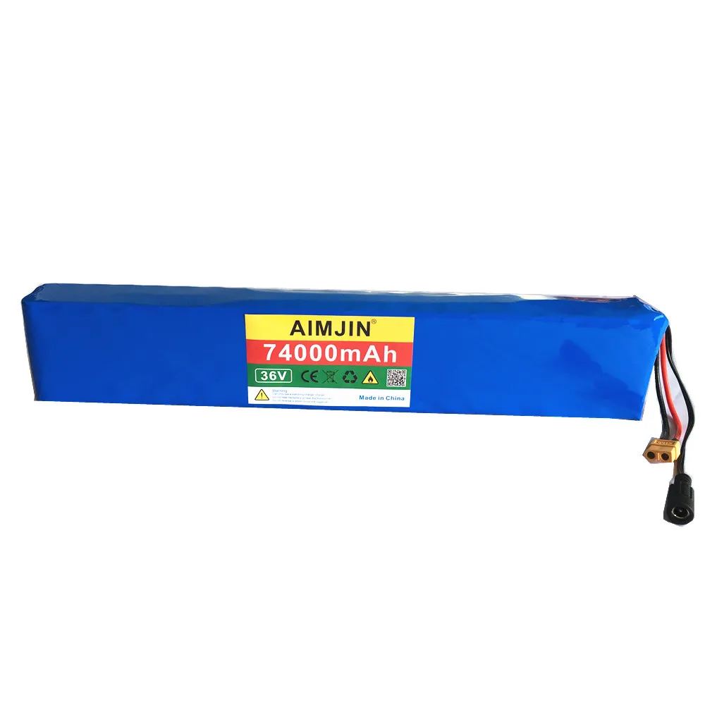 XT60 36V 10s4p 74ah 600-1000W High Power and Large Capacity 42v18650 Lithium Battery Electric Motorcycle 20A BMS
XT60 36V 10s4p 74ah 600-1000W High Power and Large Capacity 42v18650 Lithium Battery Electric Motorcycle 20A BMS