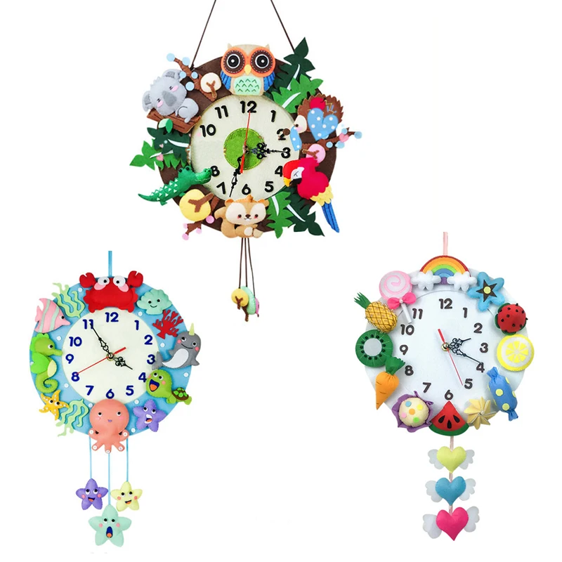 Kids Arts and Craft Set Wall Clock DIY Art Handmade Material Handicraft Kindergarten Decoration Creativity Craft Toys for Girls
Kids Arts and Craft Set Wall Clock DIY Art Handmade Material Handicraft Kindergarten Decoration Creativity Craft Toys for Girls