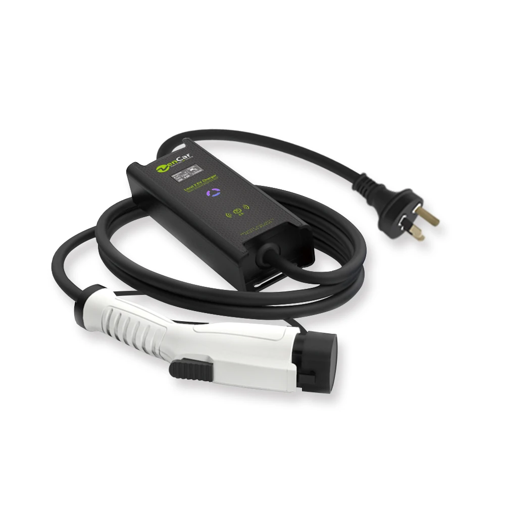 Zencar Mode 2 15a portable evse controller with Type 1 plug with AU NZ plug 
Zencar Mode 2 15a portable evse controller with Type 1 plug with AU NZ plug