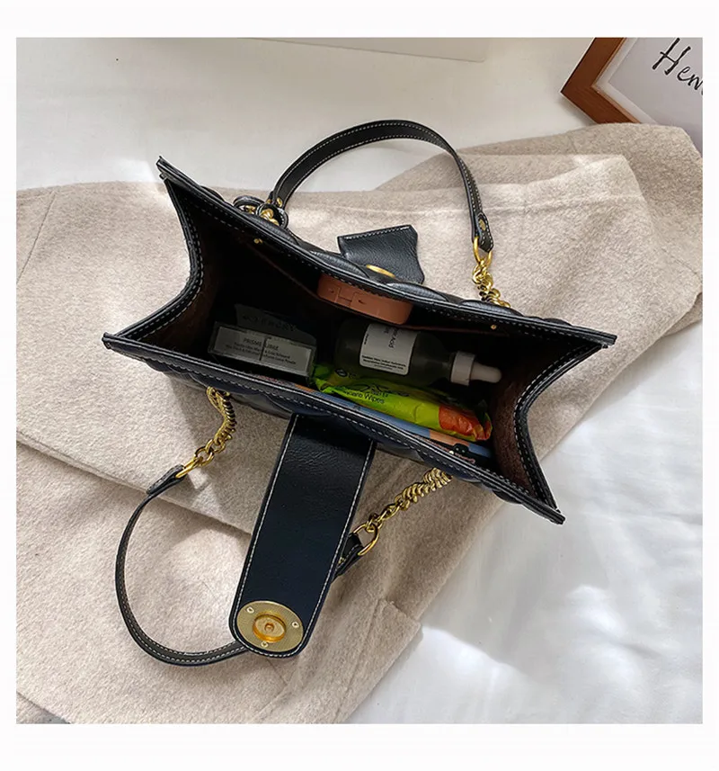 Retro Vintage Small Black Shoulder Bag For Women Diamond Lattice Leather Hobo Bags Female Elegant Solid Color Handbag With Chain
Retro Vintage Small Black Shoulder Bag For Women Diamond Lattice Leather Hobo Bags Female Elegant Solid Color Handbag With Chain