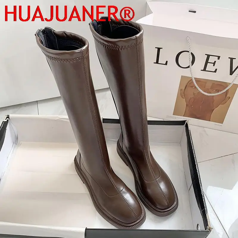 2022 Winter Elegant Women Thigh High Long Flat Boots Warm Fur Low Heels Knee High Boots Soft Leather Square Toe Boots Party Shoe
2022 Winter Elegant Women Thigh High Long Flat Boots Warm Fur Low Heels Knee High Boots Soft Leather Square Toe Boots Party Shoe