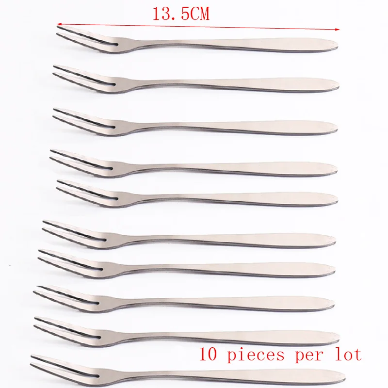 10pcs Stainless Steel Fruit Cake Forks Cocktail Dessert Tableware Environmentally friendly for Kitchen tools
10pcs Stainless Steel Fruit Cake Forks Cocktail Dessert Tableware Environmentally friendly for Kitchen tools