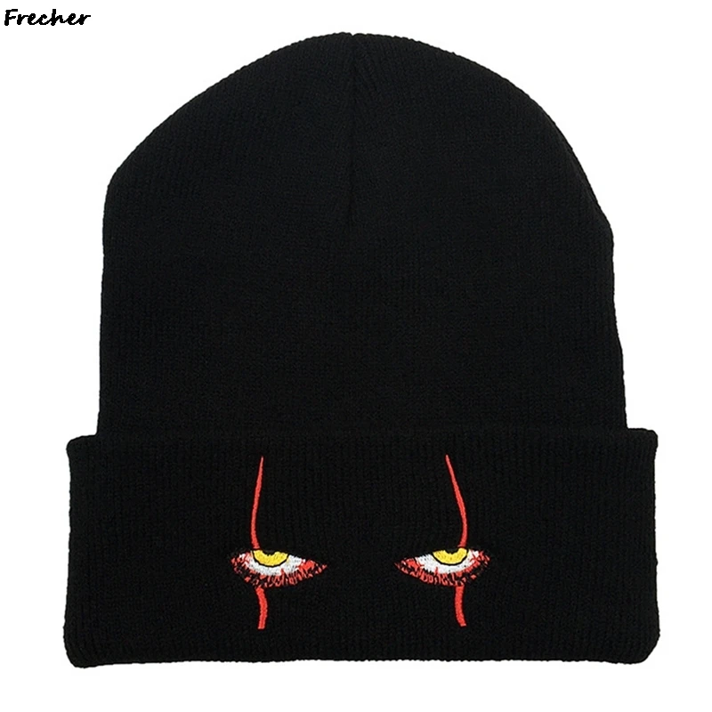 Embroidered Woolen Beanies Hat Scary Clown Eyes Knitted Hat Warm Hedging Hip-hop Hat Woolen Halloween Hat Beanies
Embroidered Woolen Beanies Hat Scary Clown Eyes Knitted Hat Warm Hedging Hip-hop Hat Woolen Halloween Hat Beanies