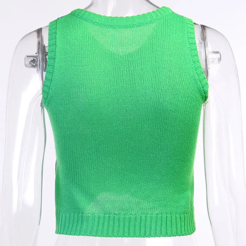 Tank Tops Sexy Crop Vest Solid V-neck Casual Ladies Harajuku Female Rhombic Lattice Knitted Summer Women Tops
Tank Tops Sexy Crop Vest Solid V-neck Casual Ladies Harajuku Female Rhombic Lattice Knitted Summer Women Tops