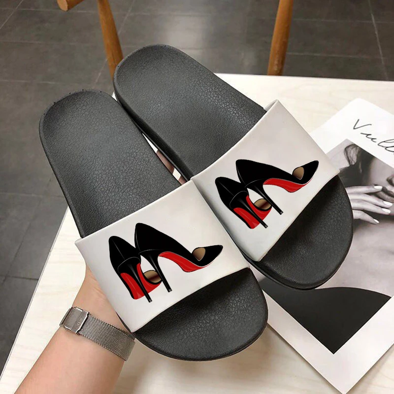 Ladies High Heels Pattern Printed Sandals 2021 New Summer Beach Open Toe Flip Flops Women's Non-slip Comfortable Slides
Ladies High Heels Pattern Printed Sandals 2021 New Summer Beach Open Toe Flip Flops Women's Non-slip Comfortable Slides