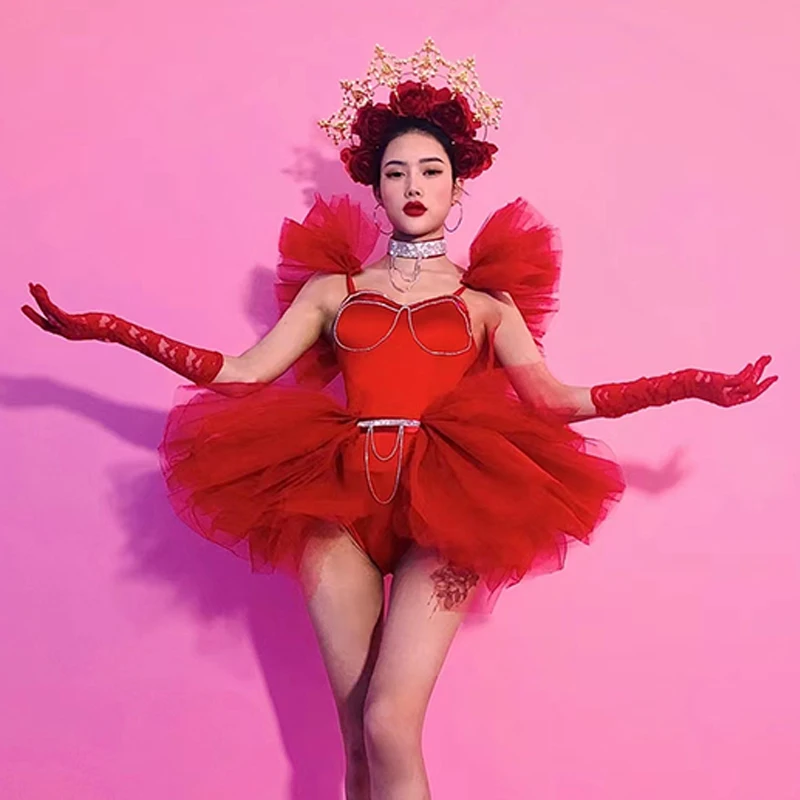Платье-пачка Drag Queen VDB4325 женское праздничная одежда для вечеринки ночного клуба
