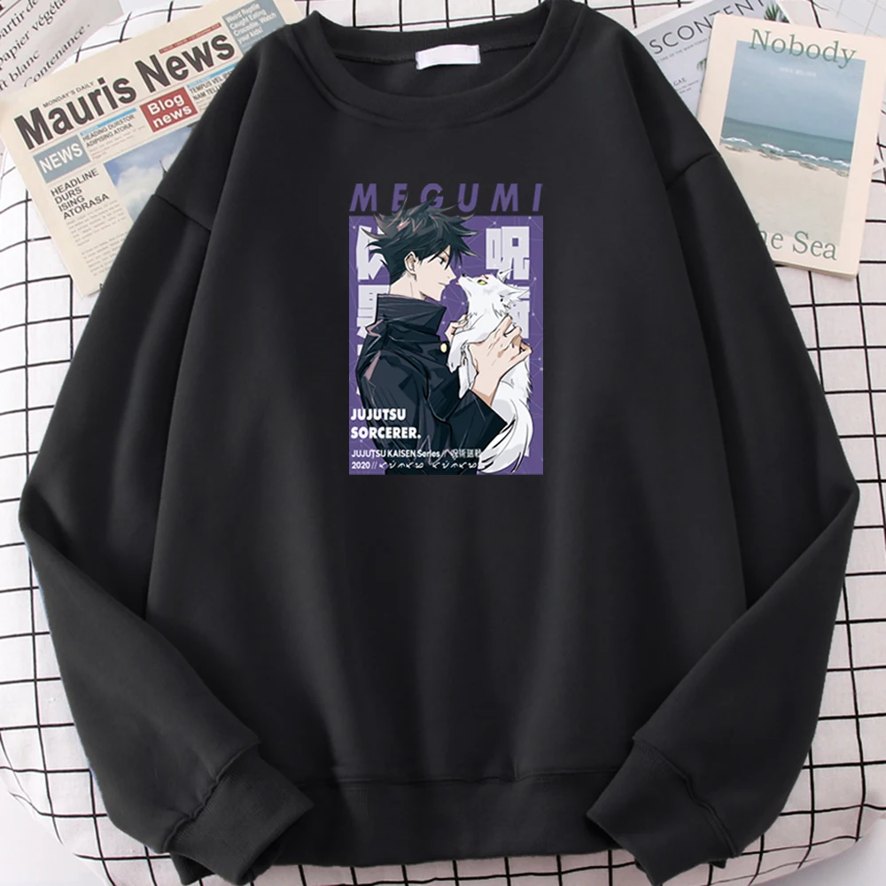 Мужские толстовки с рисунком аниме juютсу Kaisen Fushiguro Megumi, мужская спортивная толстовка с круглым вырезом, женский теплый флисовый свитер
Мужские толстовки с рисунком аниме juютсу Kaisen Fushiguro Megumi, мужская спортивная толстовка с круглым вырезом, женский теплый флисовый свитер