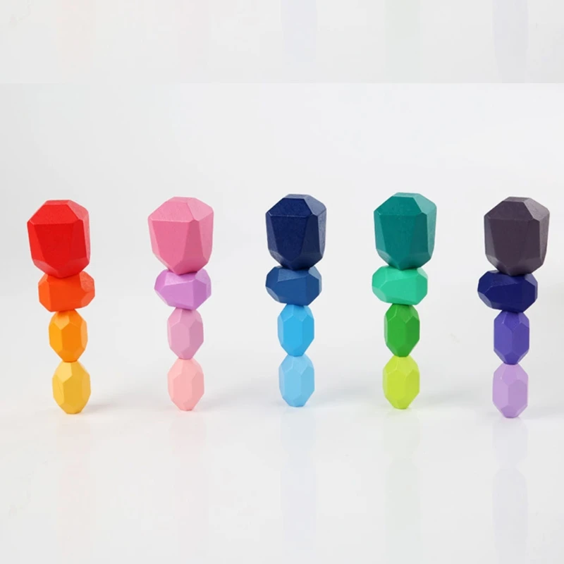 20Pcs Children Wooden Colored Stone Stacking Game Building Block Kids Toys Gifts F3ME
20Pcs Children Wooden Colored Stone Stacking Game Building Block Kids Toys Gifts F3ME