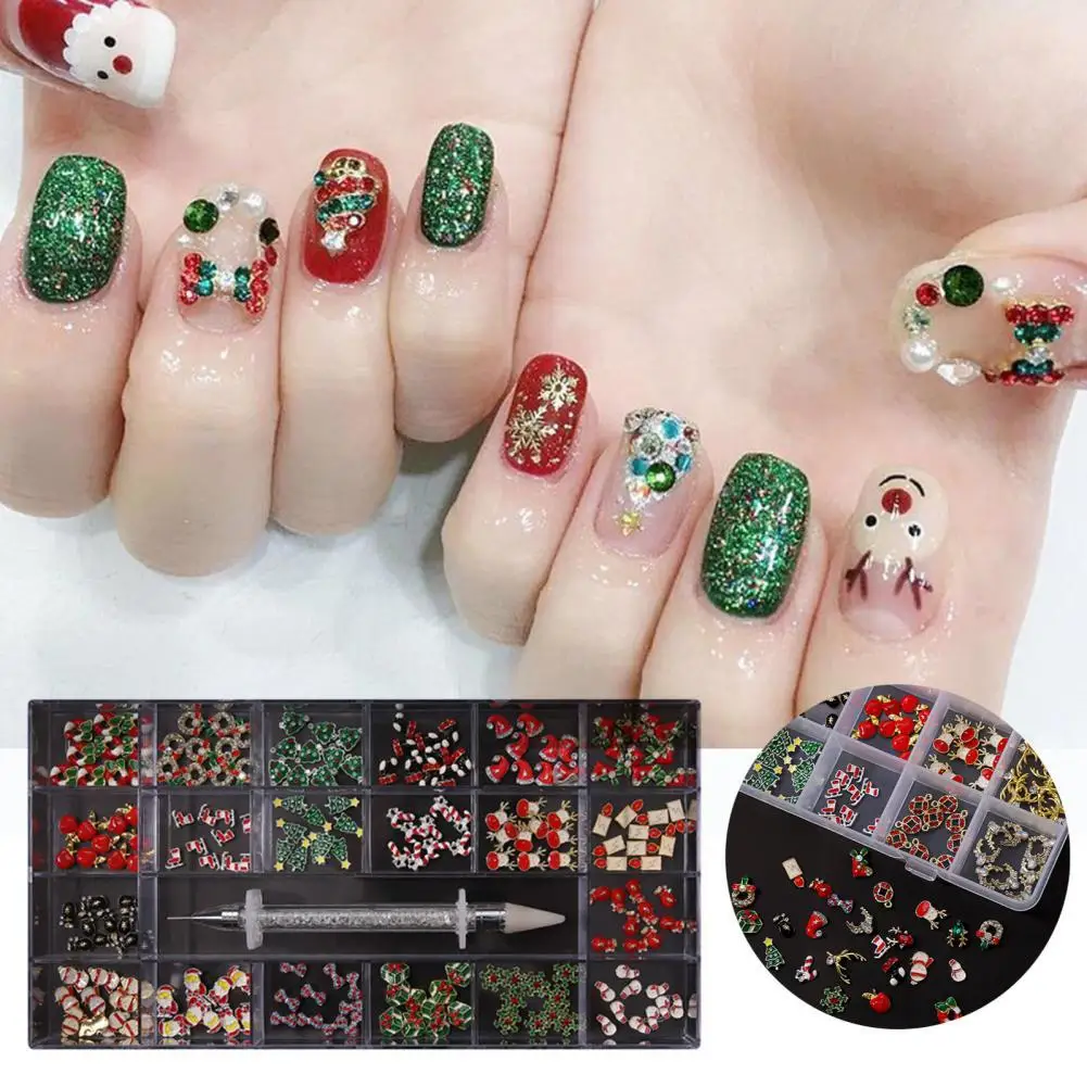 210Pcs/240Pcs Nail Ornament Decorations Exquisite Mini Christmas Style 3D Effect for Female Nail Ornament
210Pcs/240Pcs Nail Ornament Decorations Exquisite Mini Christmas Style 3D Effect for Female Nail Ornament