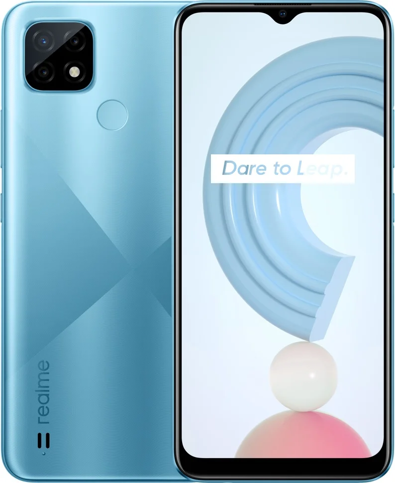 Глобальная версия Realme C21 4 ГБ 64 Android 10 HD экран 6 5 дюйма Helio G35 5000 мАч тройная ИИ камера