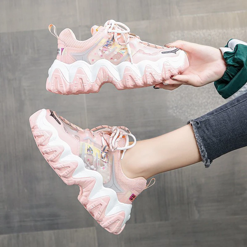 New Chunky Sneakers Women Breathable Air Mesh Casual Shoes Woman Fashion Outdoor Ladies Sport Shoes Student
New Chunky Sneakers Women Breathable Air Mesh Casual Shoes Woman Fashion Outdoor Ladies Sport Shoes Student