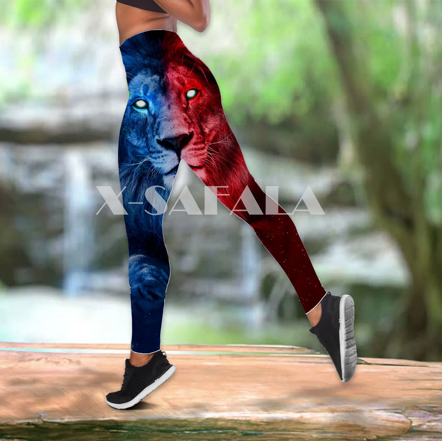 The King Lion Animal Two Piece Yoga Set Women 3D Print Vest Hollow Out Tank Top High Waist Legging Summer Casual Sport-3
The King Lion Animal Two Piece Yoga Set Women 3D Print Vest Hollow Out Tank Top High Waist Legging Summer Casual Sport-3