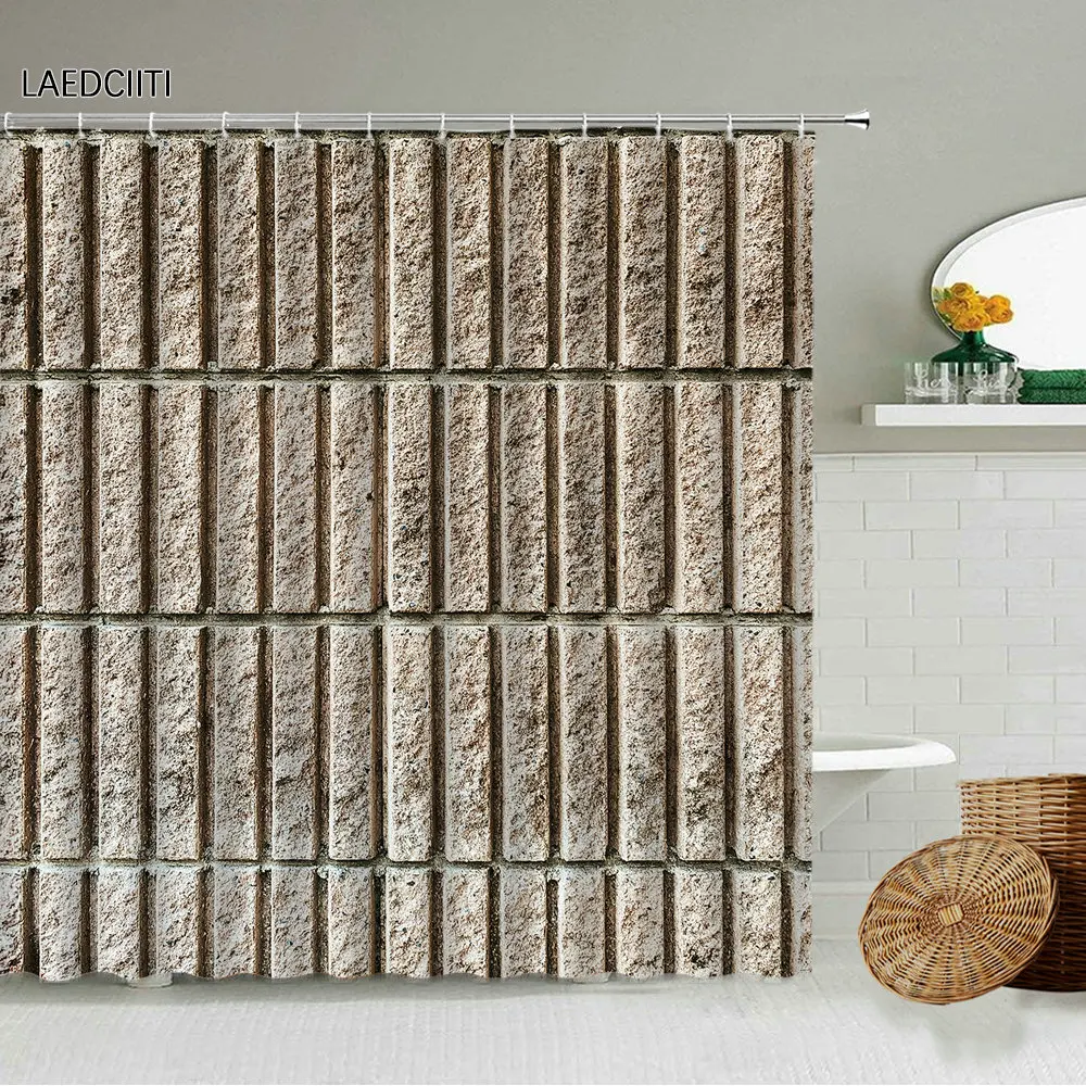 Retro Geometric Brick Wall Shower Curtain Abstract Tile Texture Background Home Bathroom Decor With Hook Waterproof Curtains
Retro Geometric Brick Wall Shower Curtain Abstract Tile Texture Background Home Bathroom Decor With Hook Waterproof Curtains