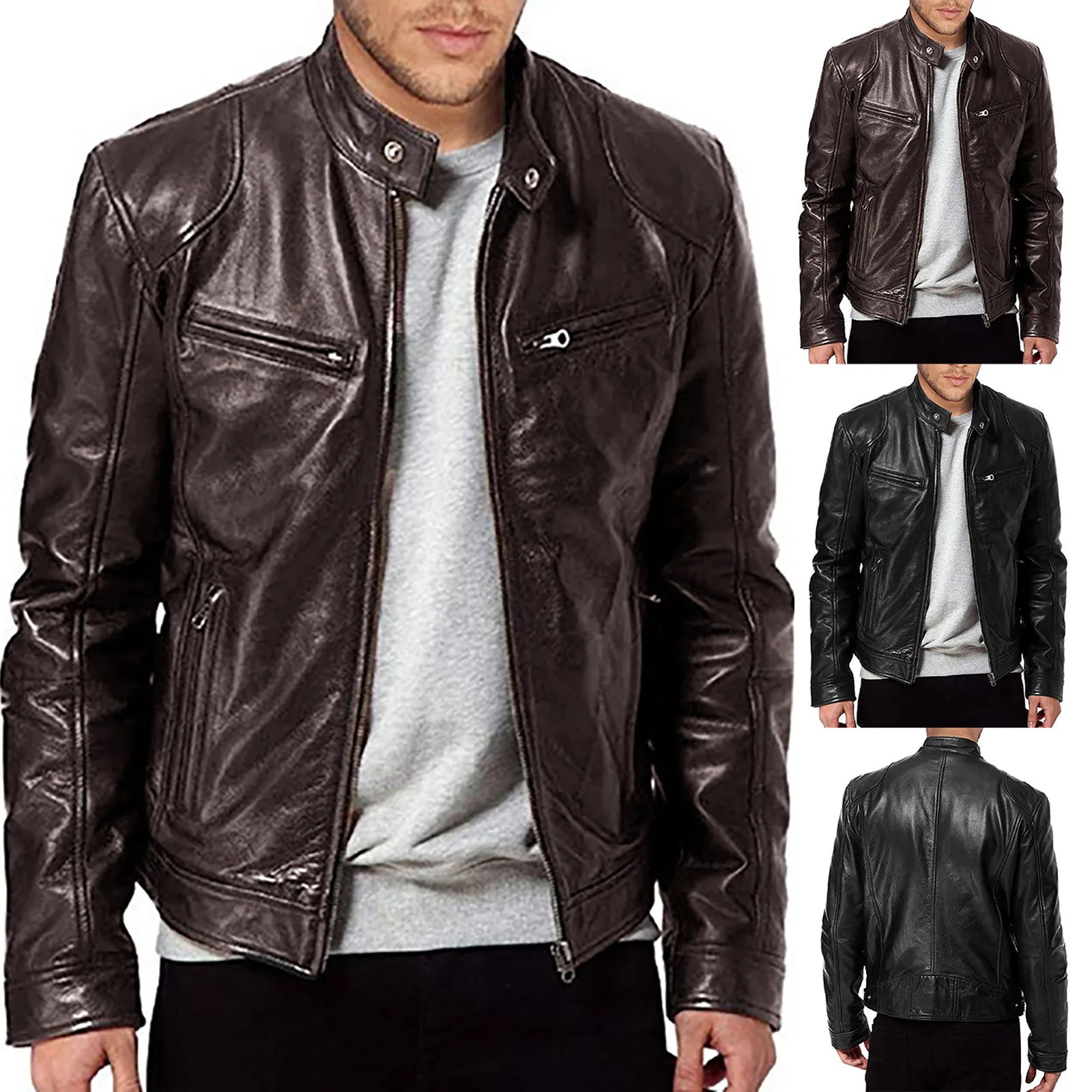 New Retro Men's Fashion Leather Jacket Calm Motorcycle Fashion Jacket Folding Zipper Buckle Leather Jacket Motorcycle Jersey
New Retro Men's Fashion Leather Jacket Calm Motorcycle Fashion Jacket Folding Zipper Buckle Leather Jacket Motorcycle Jersey