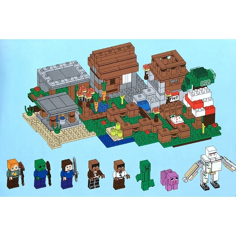 The Village Farm Small version Educational Building Blocks With Steve Action Figures Compatible My World Set Toy Bricks 21128
The Village Farm Small version Educational Building Blocks With Steve Action Figures Compatible My World Set Toy Bricks 21128