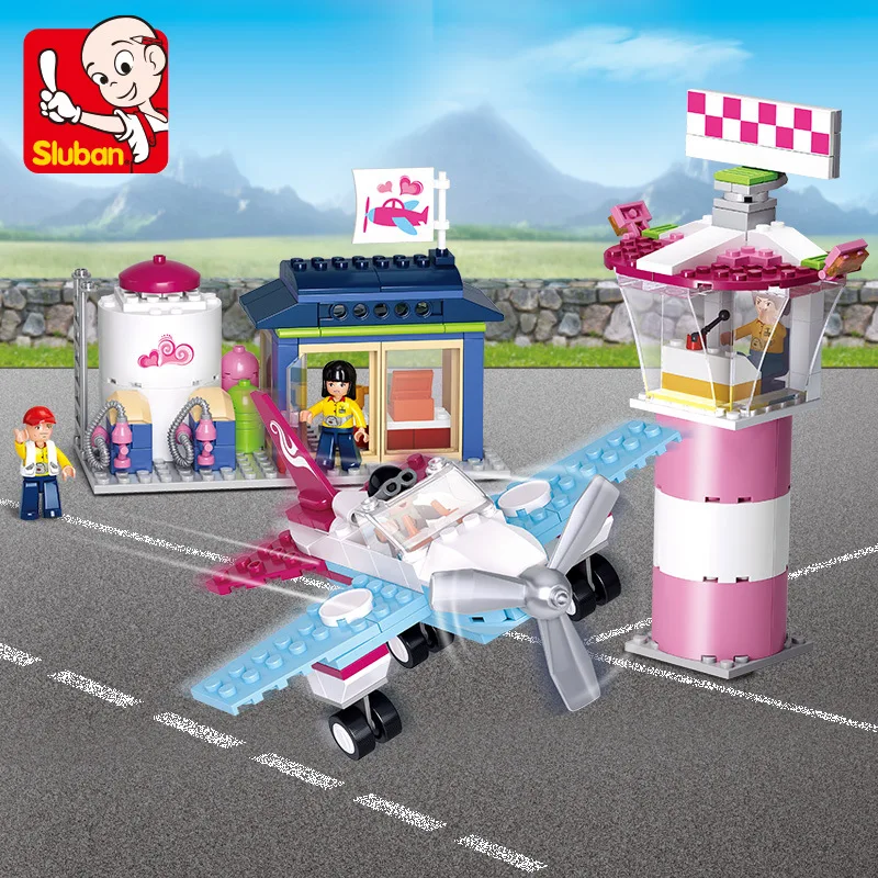 SLuban 284pcs B0608 Pink Dream Series Dolphin Bay Airport Building Block House Assembled Toy For Girls Christmas Birthday Gifts
SLuban 284pcs B0608 Pink Dream Series Dolphin Bay Airport Building Block House Assembled Toy For Girls Christmas Birthday Gifts