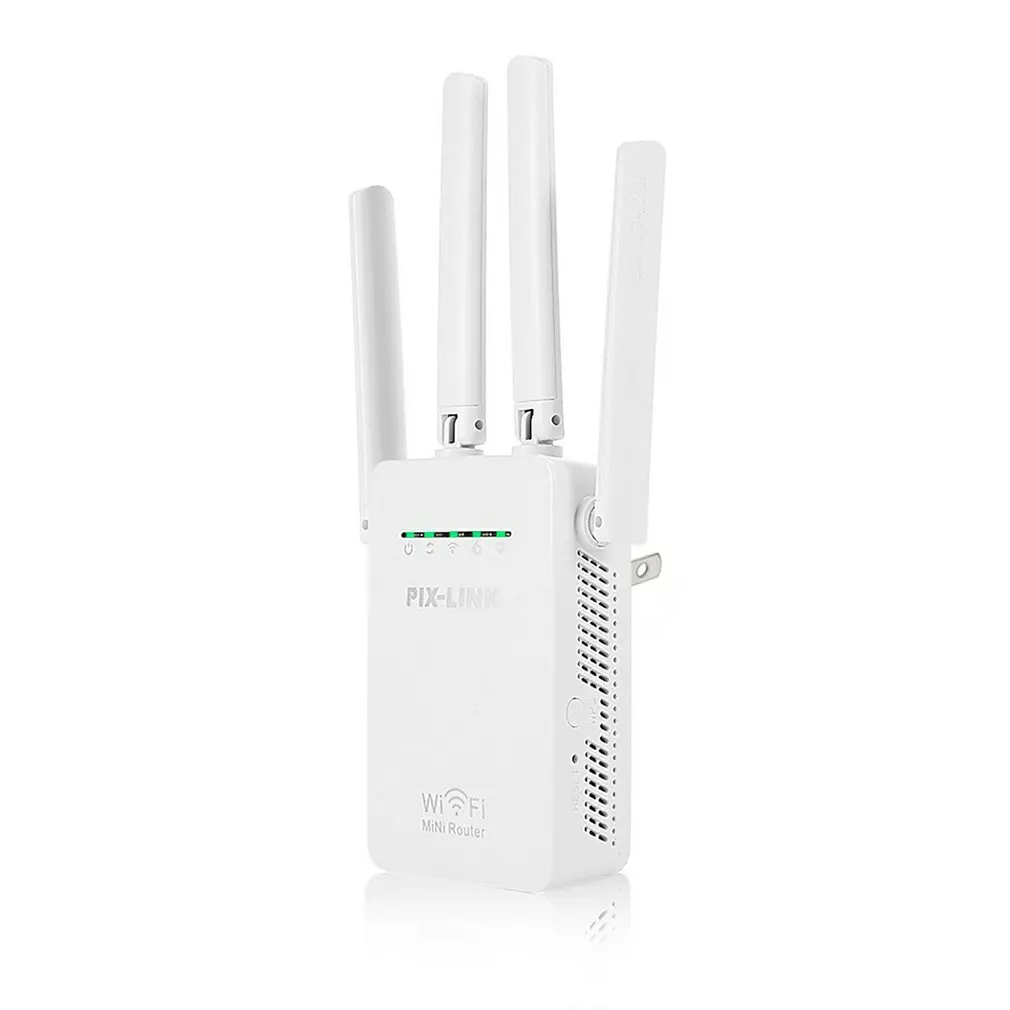 Wireless Repeater Wifi Router 300M Signal Amplifier Extender 4 Antenna Router Signal Amplifier Suitable for Home Office
Wireless Repeater Wifi Router 300M Signal Amplifier Extender 4 Antenna Router Signal Amplifier Suitable for Home Office