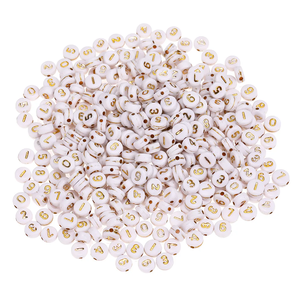 100pcs White Round Acrylic Alphabet Letter Beads 4x7mm Letter A to Z Spacer Beads for DIY Crafts Bracelets Jewelry Making
100pcs White Round Acrylic Alphabet Letter Beads 4x7mm Letter A to Z Spacer Beads for DIY Crafts Bracelets Jewelry Making