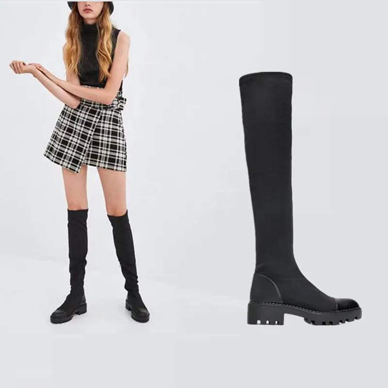 Женские сапоги из лайкры, зимние сапоги выше колена, на платформе, облегающие, размер 42, 43, 2020
Женские сапоги из лайкры, зимние сапоги выше колена, на платформе, облегающие, размер 42, 43, 2020