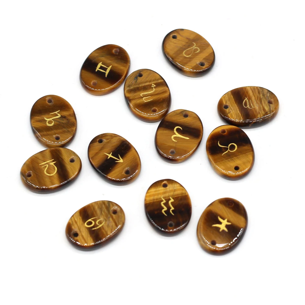 12Pcs Small Beads Natural Semi-Precious Stone Egg Shape Tiger Eye Stone Beads With Holes for Unisex Charm Jewelry Gifts 12x16mm
12Pcs Small Beads Natural Semi-Precious Stone Egg Shape Tiger Eye Stone Beads With Holes for Unisex Charm Jewelry Gifts 12x16mm