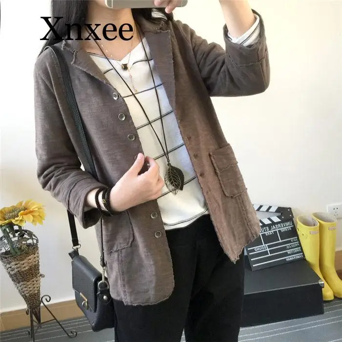 Vintage Suit Jacket Women Oversized Cotton And Linen Lapel Seven Sleeve Casual Blazer Feminino New Spring Shirt Coat elegant
Vintage Suit Jacket Women Oversized Cotton And Linen Lapel Seven Sleeve Casual Blazer Feminino New Spring Shirt Coat elegant