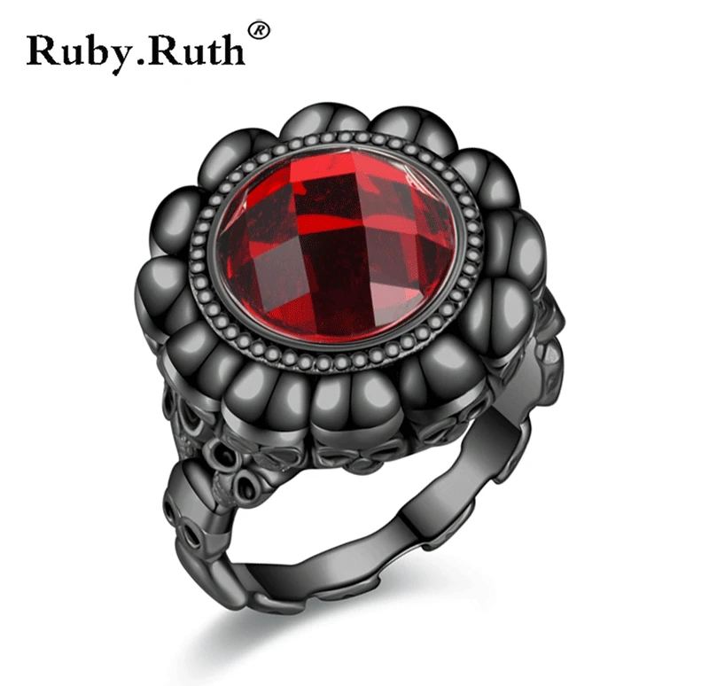Skull Finger black female wedding Rings Women Girl Red Heart Crystal CZ Rose Jewelry Gift Dropshipping
Skull Finger black female wedding Rings Women Girl Red Heart Crystal CZ Rose Jewelry Gift Dropshipping